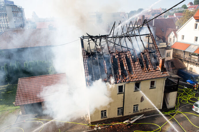 Grossbrand in Backnang, 19.09.2020.