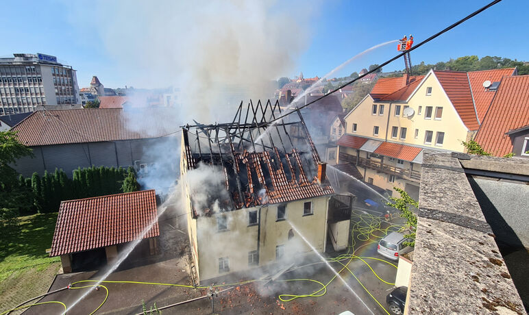 Grossbrand in Backnang, 19.09.2020.