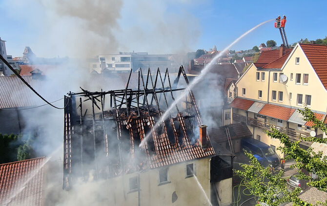 Grossbrand in Backnang, 19.09.2020.
