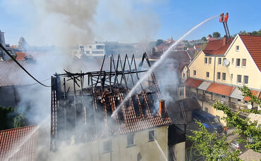Grossbrand in Backnang, 19.09.2020.