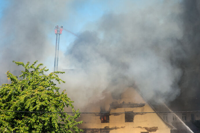 Grossbrand in Backnang, 19.09.2020.