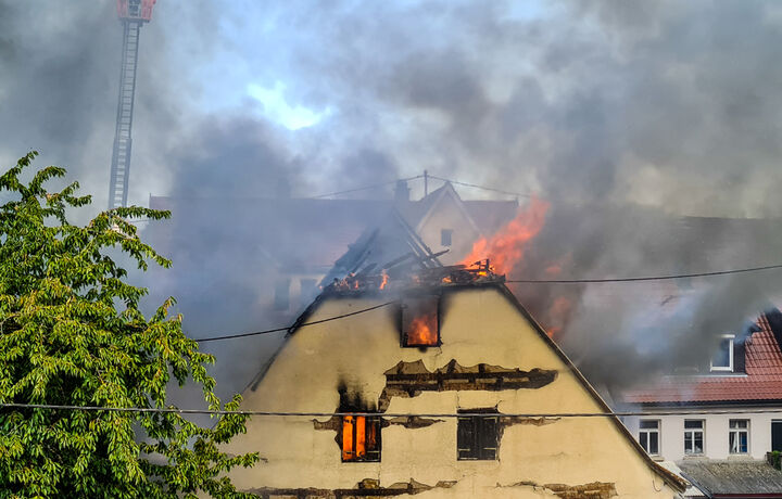Grossbrand in Backnang, 19.09.2020.