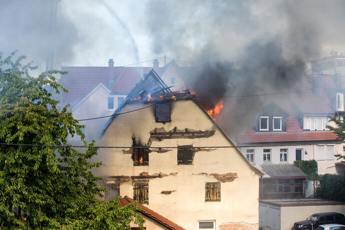 Grossbrand in Backnang, 19.09.2020.