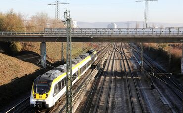Bahnlinie zwischen Waiblingen und Fellbach