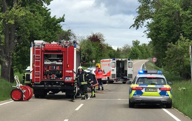 Schwerer Unfall auf der alten B 14_1