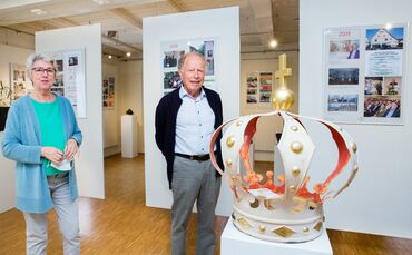 20 Jahre Museumsverein Remshalden mit Sonderausstellung: Irmgard Fischer (Vereinsvorsitzende ) und Hermann Seibold ( Vorstandsmi