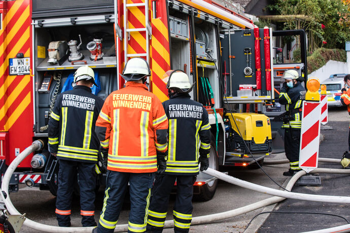 Feuerwehreinsatz Körnle, Winnenden-Schelmenholz, 04.10.2020.