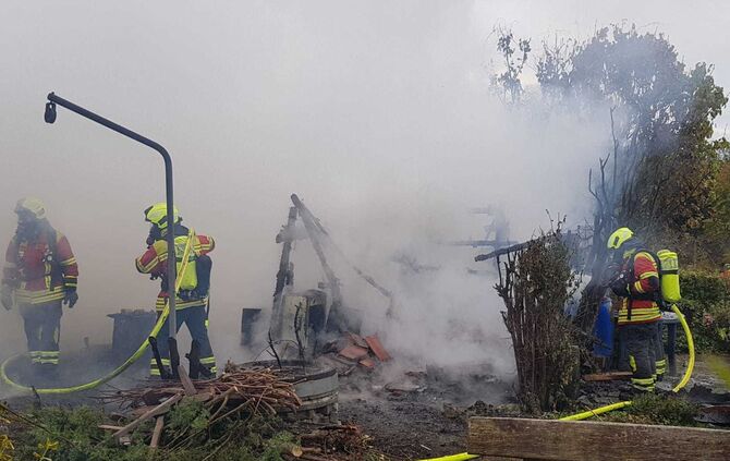 Welzheim Gartenhütte Brand 18.10.2019_5