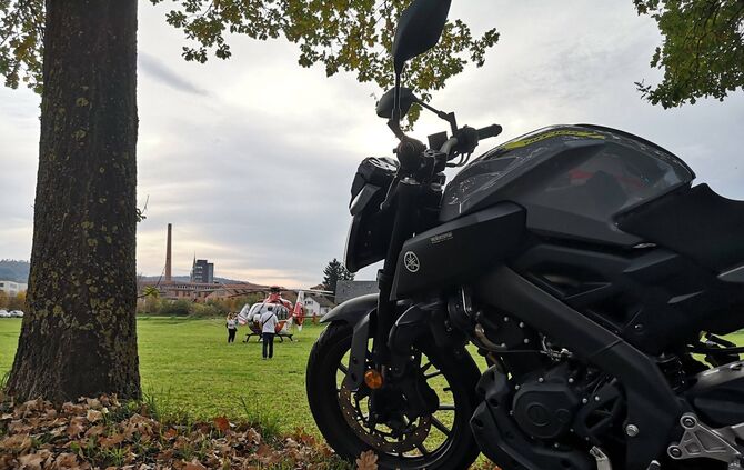 Schorndorf: Kradfahrer wird verletzt auf der BenzstraÃe_1