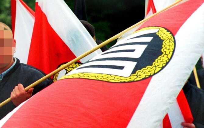 NPD Kundgebung vom 5. mai 1999  foto Habermann