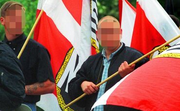 NPD Kundgebung vom 5. mai 1999  foto Habermann