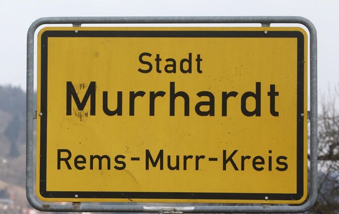ortsschild Murrhardt symbol Symbolbild symbolfoto