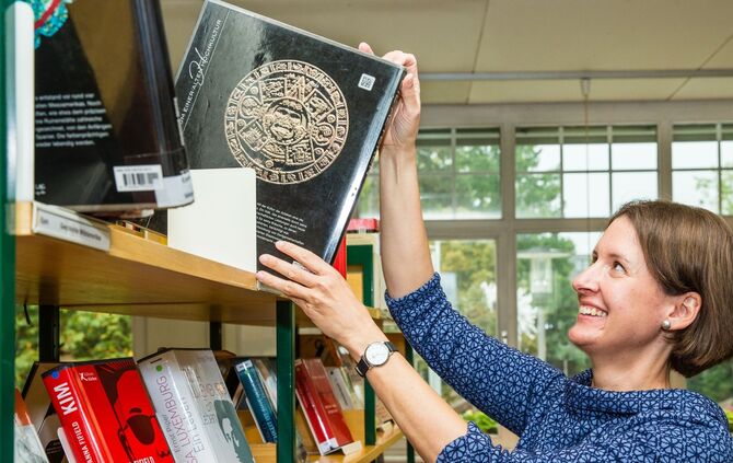 Marianne Seidel, Leiterin der Stadtbücherei Schorndorf, 07.10.2020.