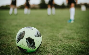 Fußball Symbol Rasen Sport Ball Symbolbild