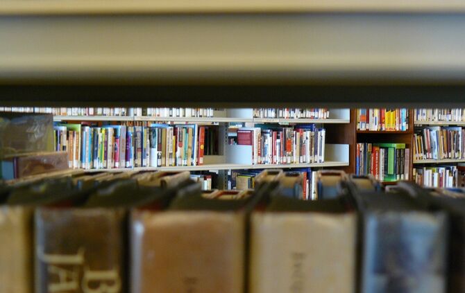 Bücher Bücherregal Bücherei Gemeindebücherrei ausleihen