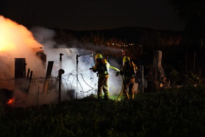 Waiblingen: Vollbrand eines Gartenhauses