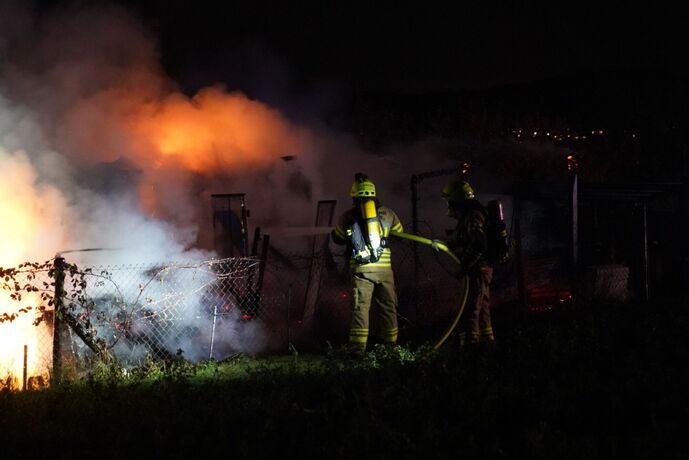 Waiblingen: Vollbrand eines Gartenhauses