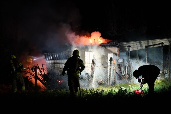 Waiblingen: Vollbrand eines Gartenhauses