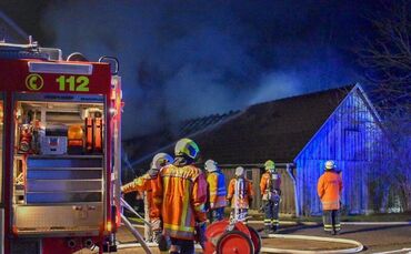 Stallbrand in Wolpertshausen