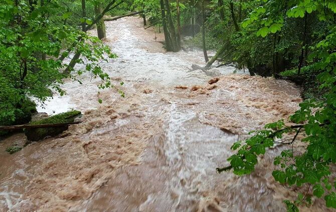Hochwasser 20190521 Wieslauf an der Klingenmühle_10