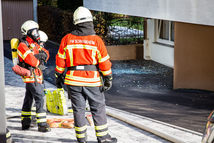 Gasflasche in Haus explodiert, Seitenstr., Schawikheim, 09.11.2020.