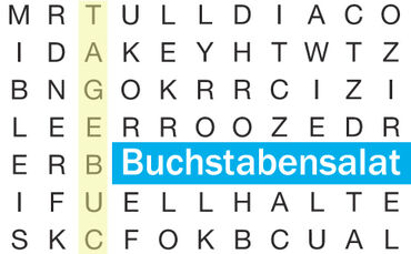 Teaser-Buchstabensalat