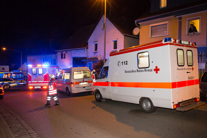 Brand in Küche, Mühlstr., Burgstetten-Burgstall; 12.11.2020.