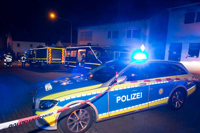 Brand in Küche, Mühlstr., Burgstetten-Burgstall; 12.11.2020.
