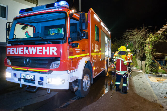 Brand in Küche, Mühlstr., Burgstetten-Burgstall; 12.11.2020.