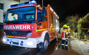 Brand in Küche, Mühlstr., Burgstetten-Burgstall; 12.11.2020.