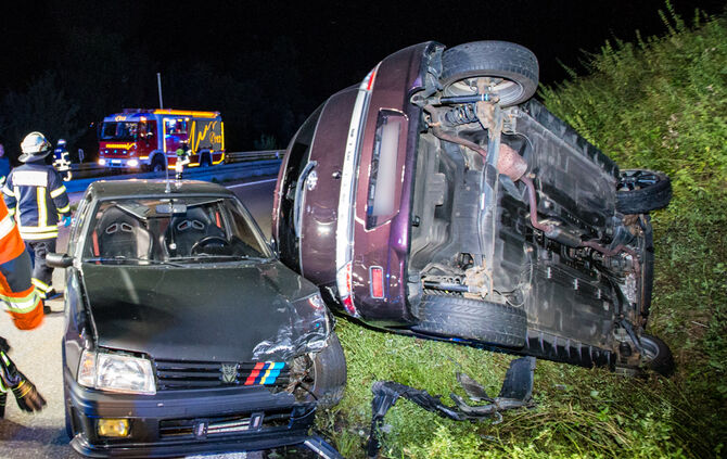 Ein Verletzter nach Unfall auf B14 - Bild 05_8