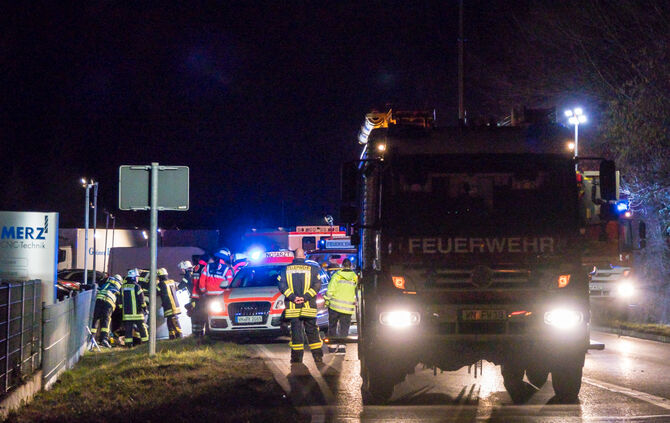 Auto prallt gegen Zaun und fällt auf Beifahrerseite - Bild 02_11
