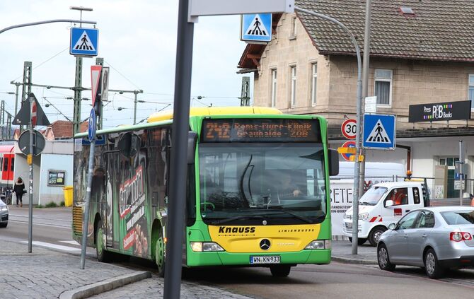 buslinie242 schorndorf bus bahnhof Knauss