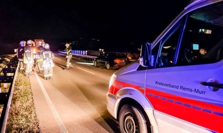 Unfall, L1150, Schorndorf-Haubersbronn, 18.11.2020.