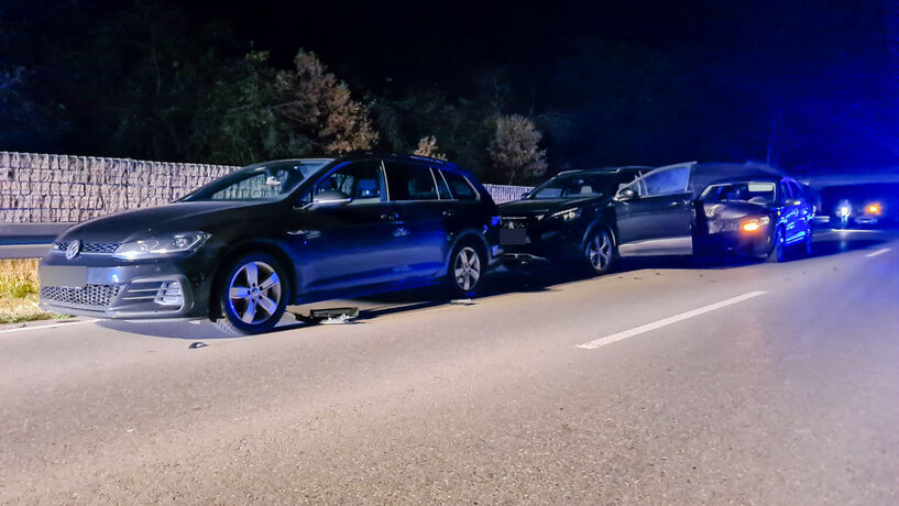 Unfall, L1150, Schorndorf-Haubersbronn, 18.11.2020.