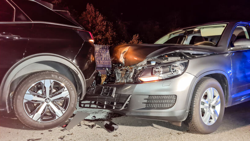Unfall, L1150, Schorndorf-Haubersbronn, 18.11.2020.