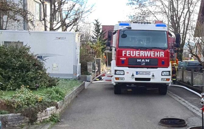 Feuerwehr, Aspach, Brand