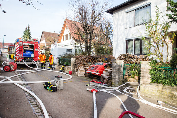 Kellerbrand, Hauffstr., Aspach-Großaspach, 22.11.2020.