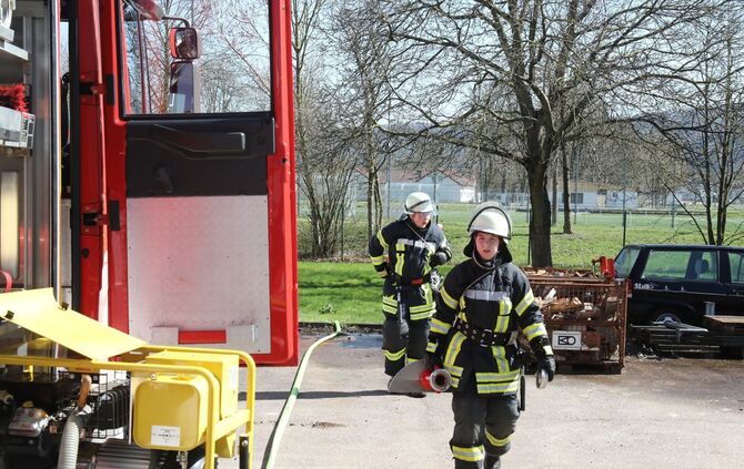 Plüderhausen Freiwillige Feuerwehr Übung Truppmannausbildung Schorndorf Ausbildung Grundausbildung_4