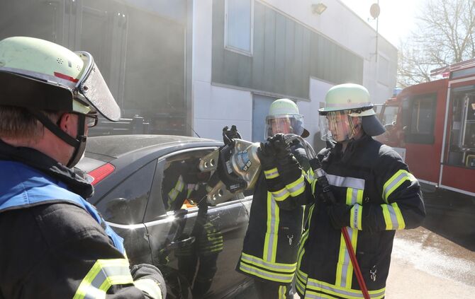 Plüderhausen Freiwillige Feuerwehr Übung Truppmannausbildung Schorndorf Ausbildung Grundausbildung_37