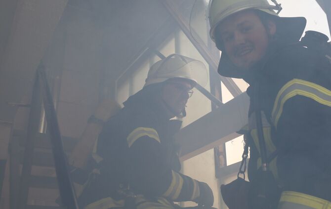 Plüderhausen Freiwillige Feuerwehr Übung Truppmannausbildung Schorndorf Ausbildung Grundausbildung_44