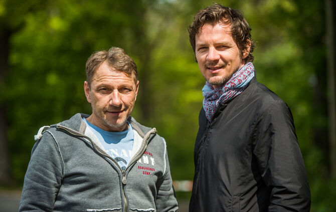 Stuttgarter "Tatort" - Richy Müller und Felix Klare