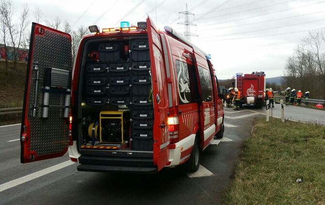 Schwerer Unfall auf B14_15