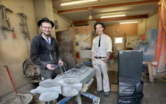 Gesellen Steinmetz Walz Schlechtbach Wanderschaft Stenz Handwerk_0