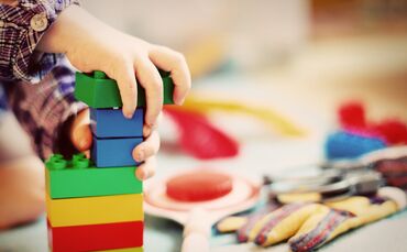 Kindergarten Symbol Kinder Spielen Symbolbild
