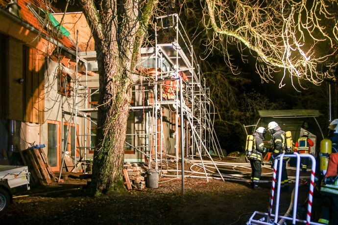 Dachstuhlbrand, Rundsmühlhof, Kirchberg, 07.12.2020.