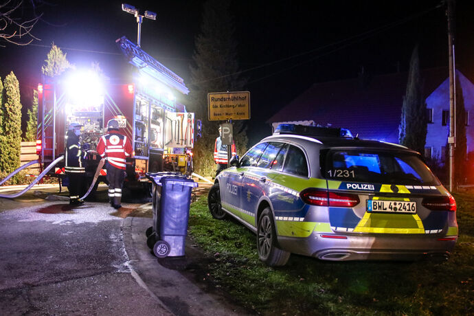 Dachstuhlbrand, Rundsmühlhof, Kirchberg, 07.12.2020.
