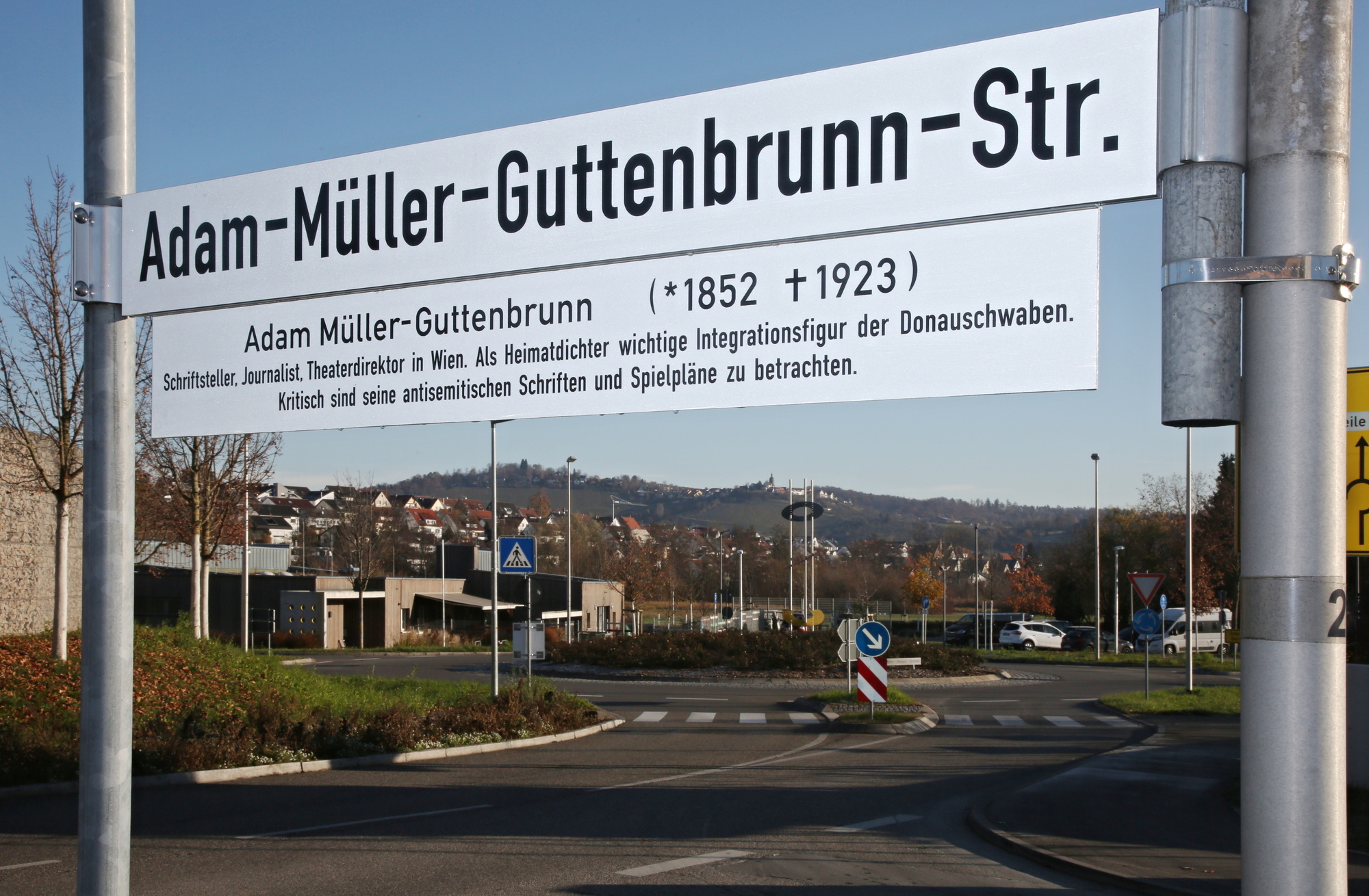 Adam MüllerGuttenbrunn Winnender Straße, die den umstrittenen Autor