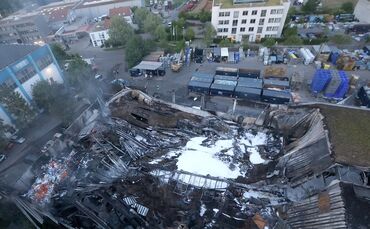 nach dem Brand bei ALBA