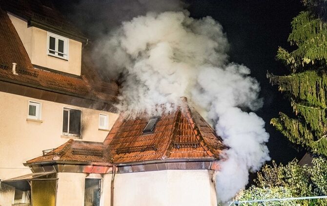 Gebäudevollbrand fordert Verletzte und zwei Tote Hunde - Bild 03_30